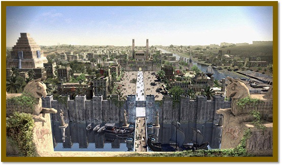 Toegang tot de stad Nieuw Babylon gedurende het Perzisch Achaemenidisch tijdperk