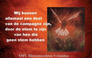 Wees stem van hen die geen stem hebben