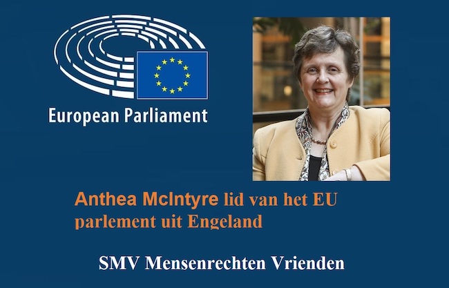 Anthea McIntyre lid van het EU parlement uit Engeland 