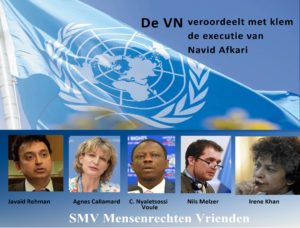 De VN veroordeelt met klem de executie van Navid Afkari